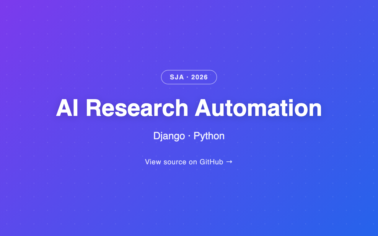 AI Research Automation Platform