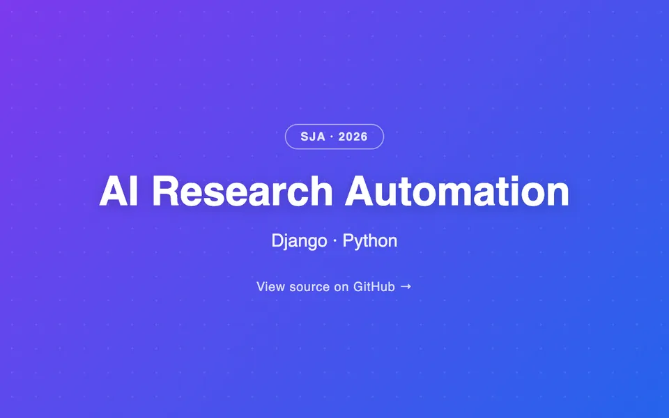 AI Research Automation Platform