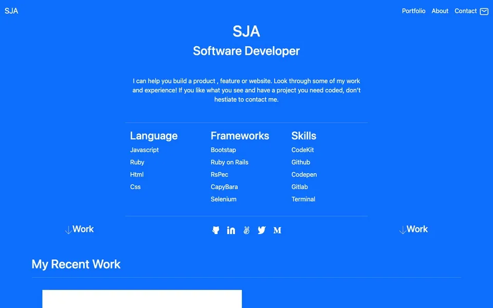 Bootstrap Portfolio