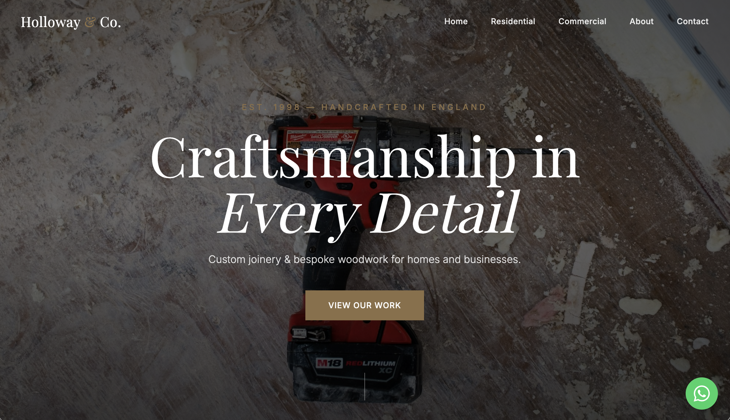 Holloway & Co. — Woodworking Portfolio