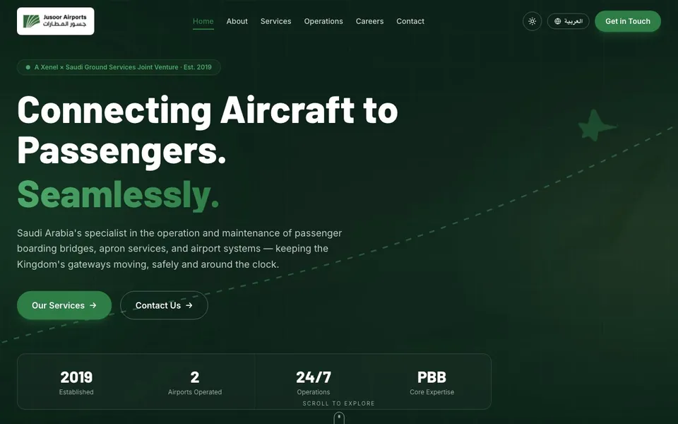 Jusoor Airports — Corporate Site