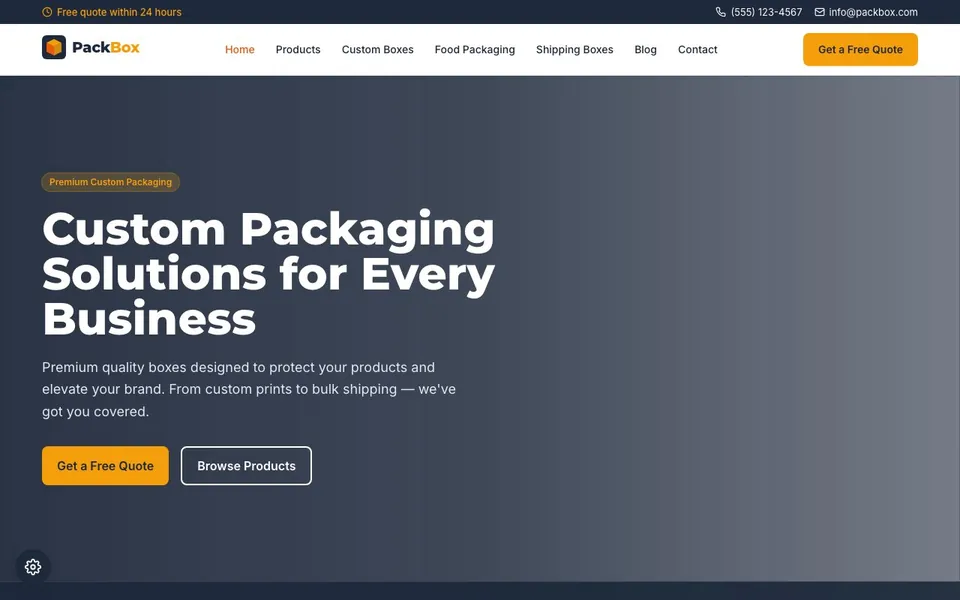 PackBox — Custom Packaging