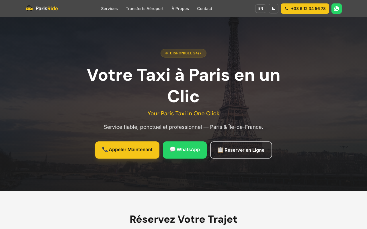 ParisRide — Taxi & VTC