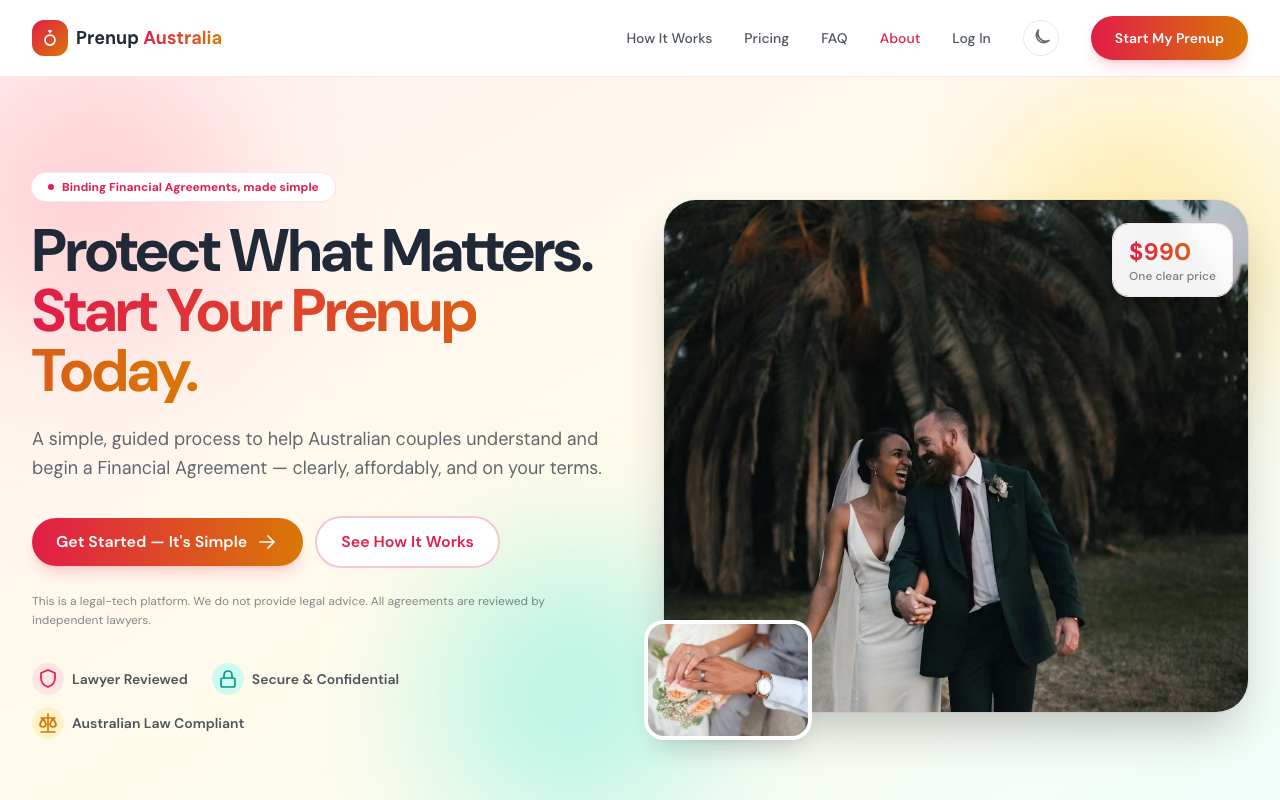 Prenup Australia — Legal Tech