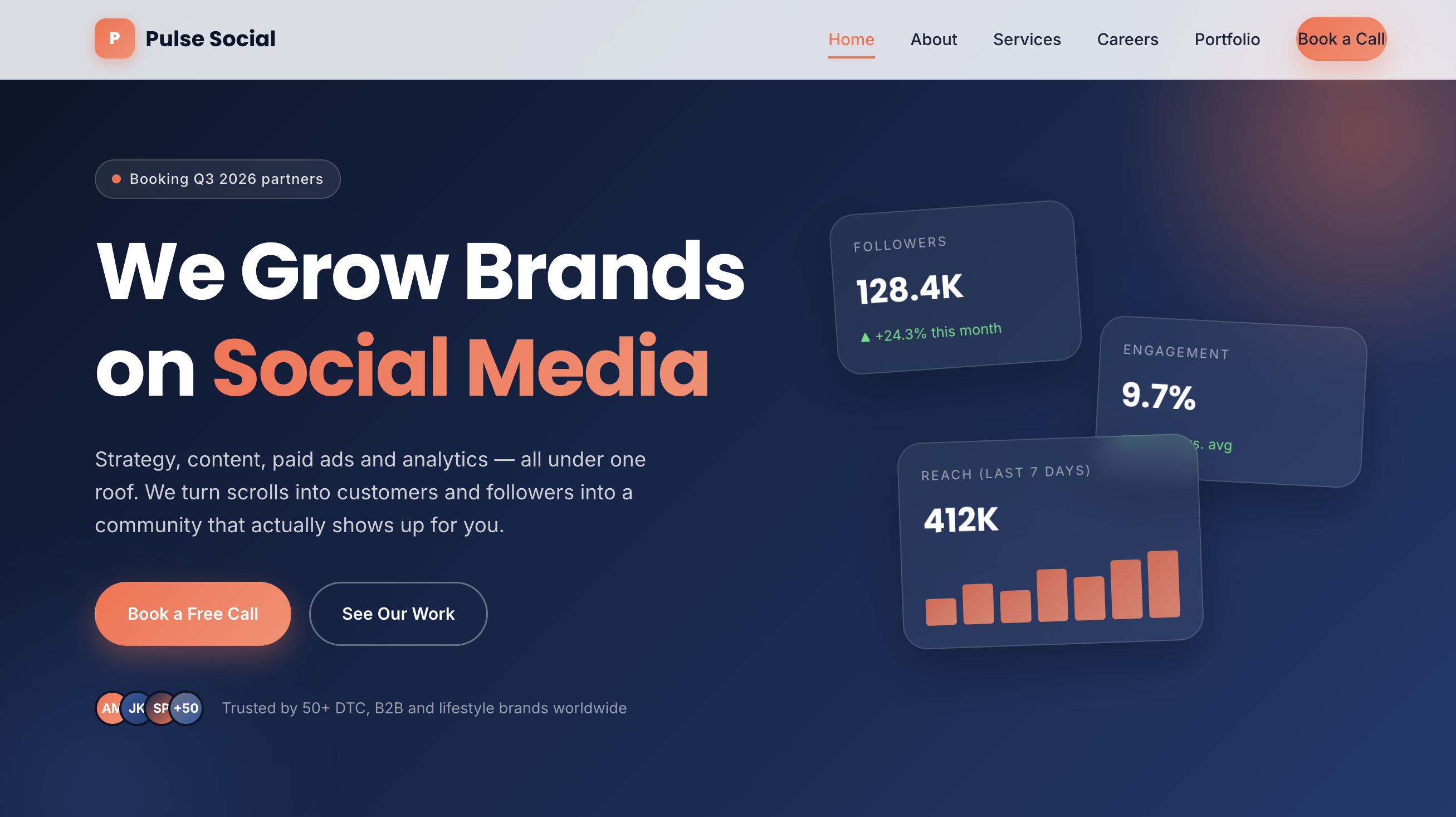 Pulse Social — Agency Website