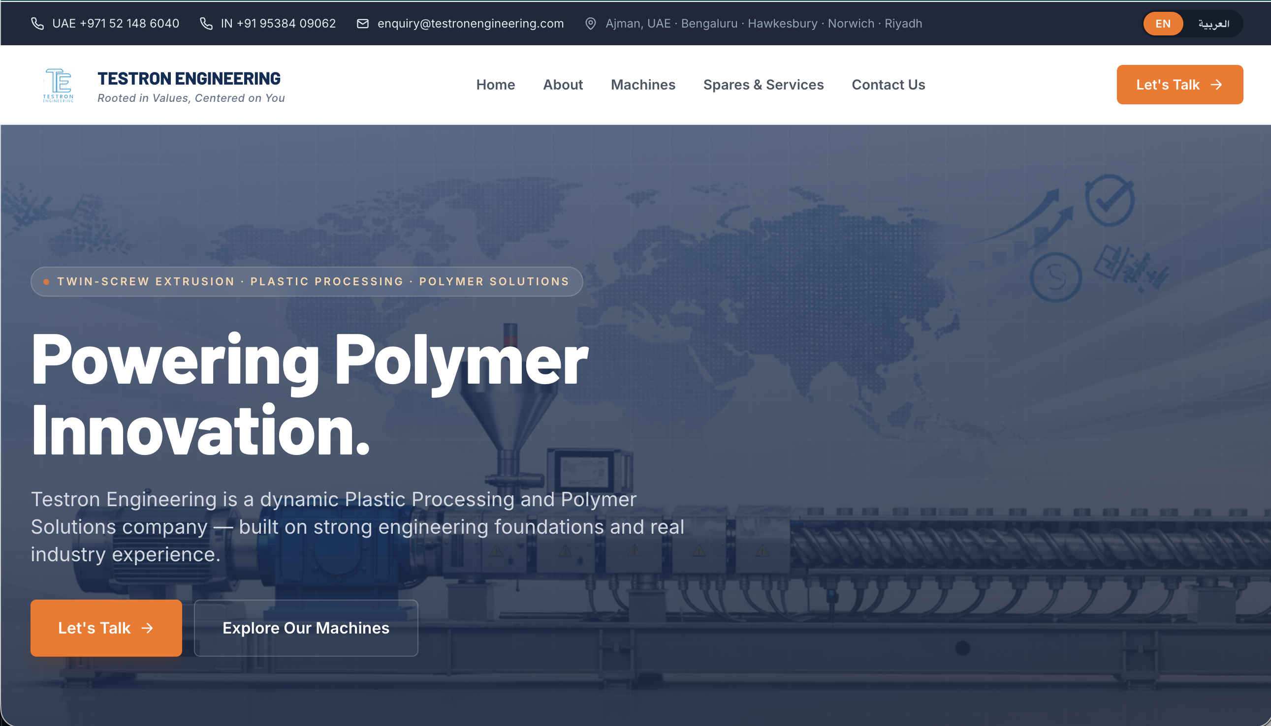 Testron Engineering — Revamp