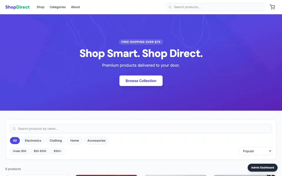 ShopDirect — E-Commerce