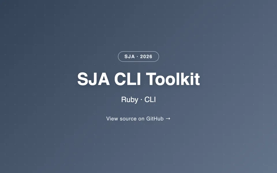 SJA CLI Toolkit