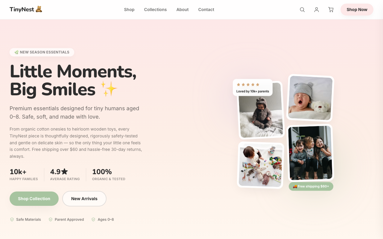 TinyNest — Kids E-Commerce