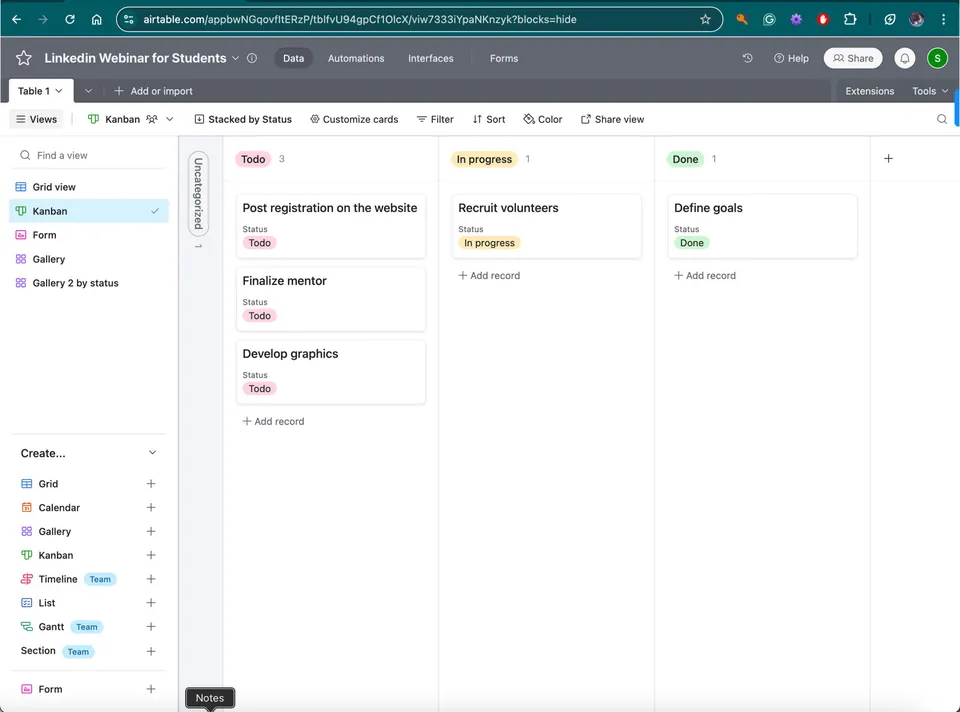 LinkedIn Webinar for Students