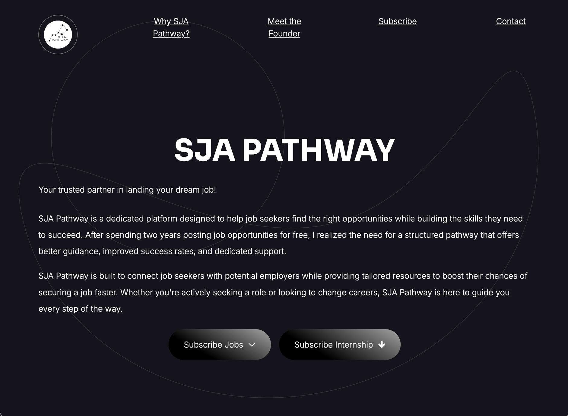 SJA Pathway Website