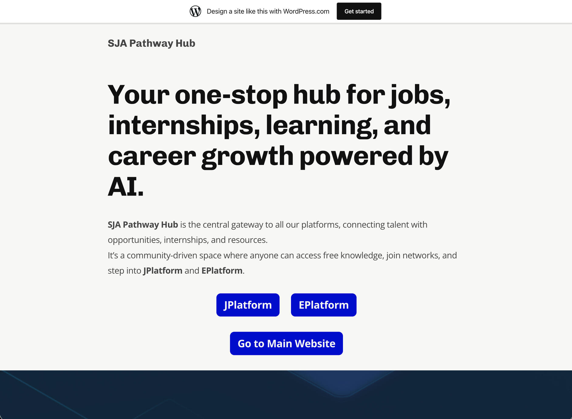 SJA Pathway Hub
