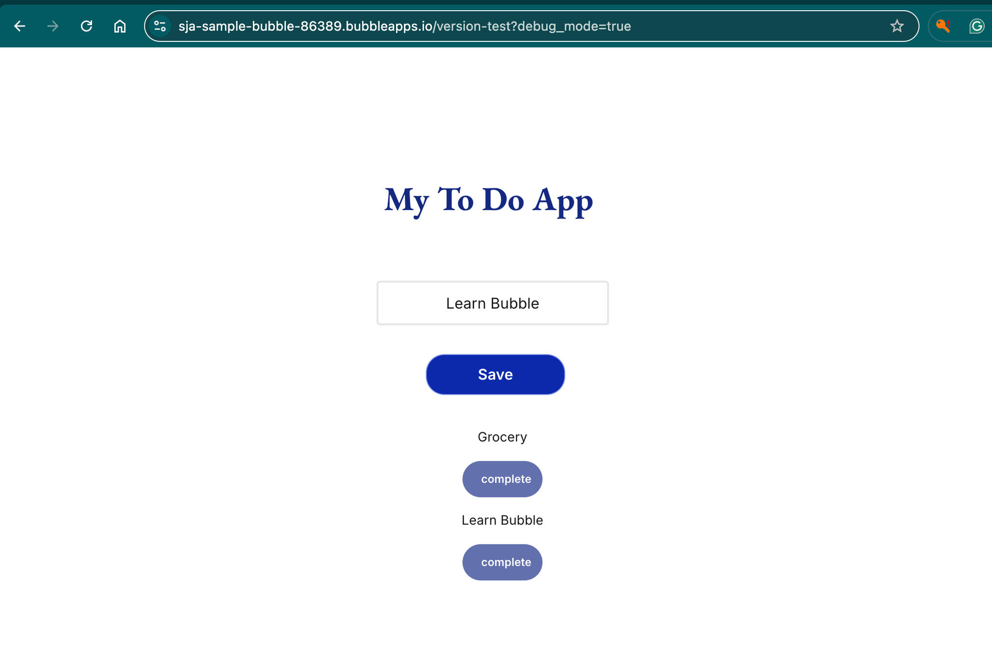 To Do App