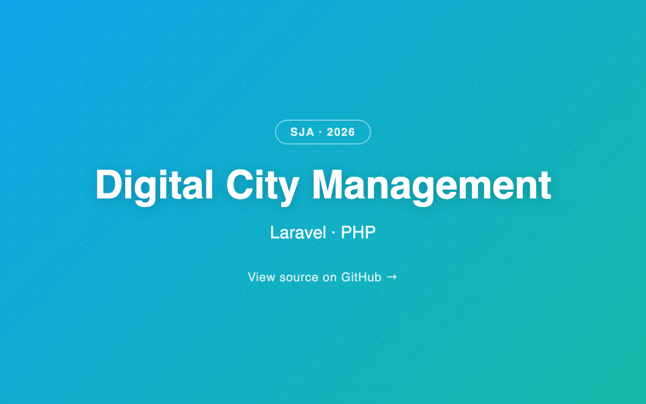 Digital City Management System