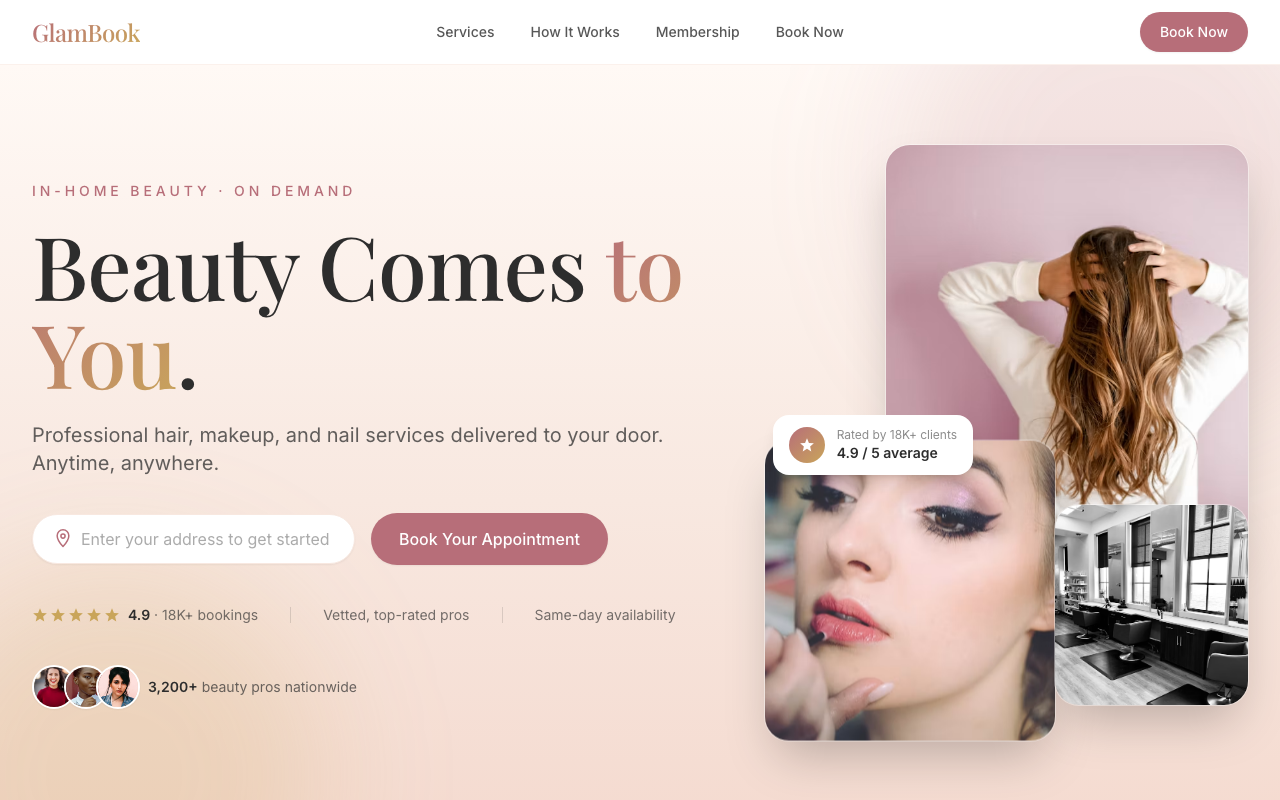 GlamBook — Beauty Booking