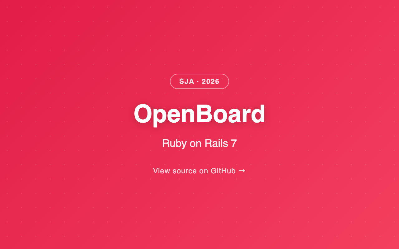 OpenBoard — Project Management