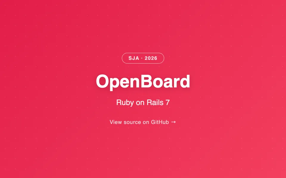 OpenBoard — Project Management