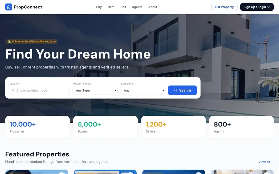 PropConnect — Real Estate