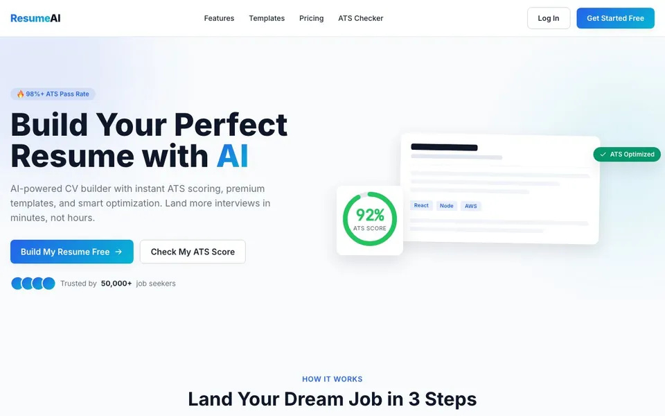 ResumeAI — CV Builder & ATS